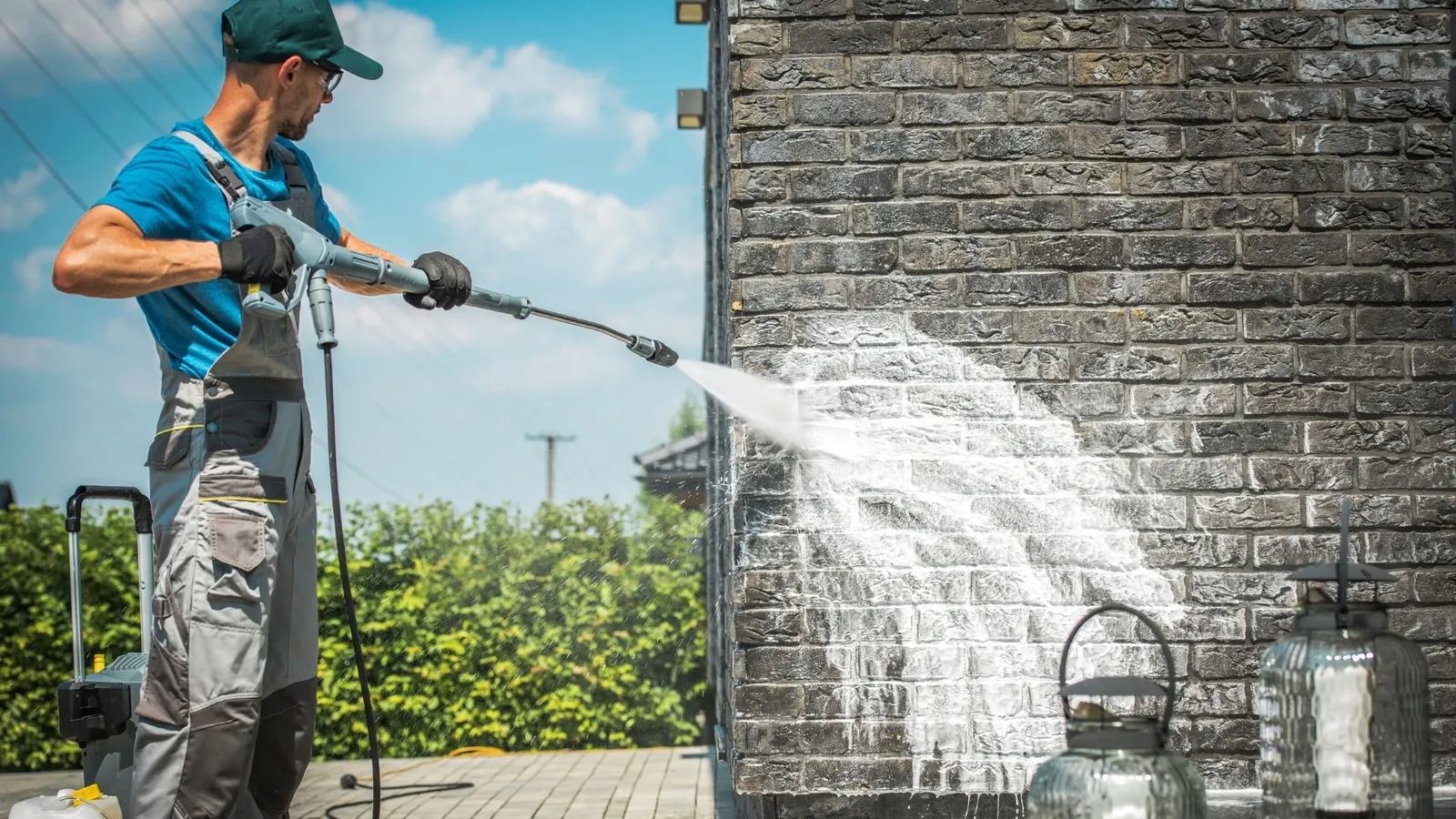 Pressure washing brick cleaning in Chicago IL